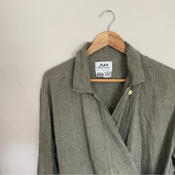 Flax Olive Green Women's Top - Picture 9 of 10